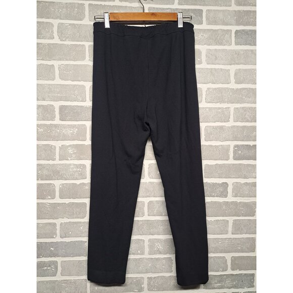 Soft Sorroundings Black Pull On Pants Elastic Waist 30” Inseam 32” Straight Med - Picture 2 of 8